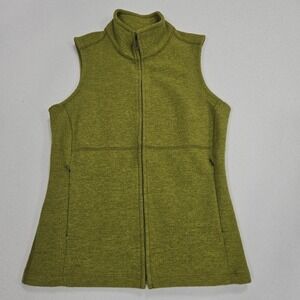 Ibex Carrie Merino Wool Vest Womens XS Olive Green Zip Outdoor Hiking Gorp‎ USA